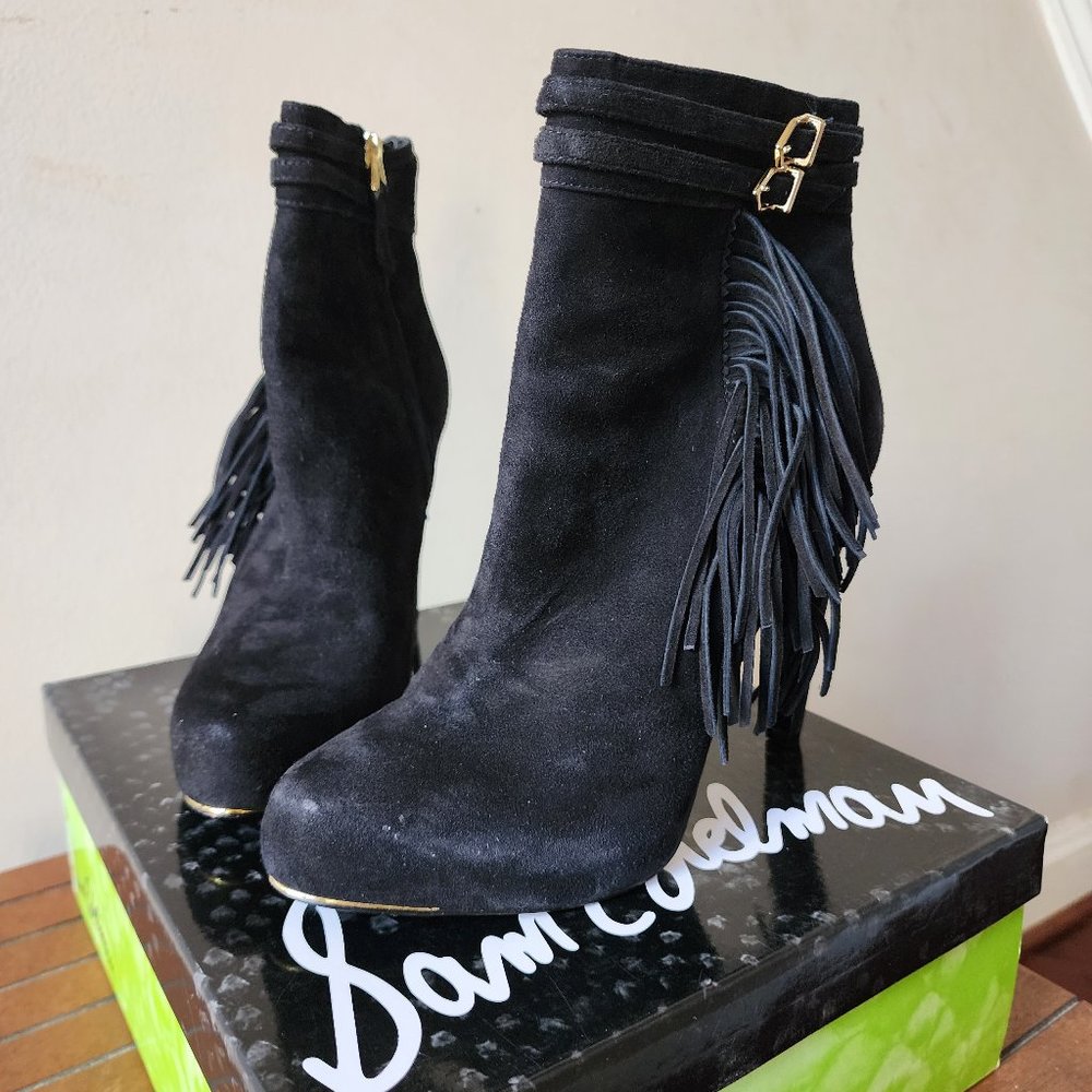Sam Edelman Suede Boots - Black